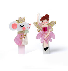 Lilies & Roses Mouse Ballerina Hair Clips