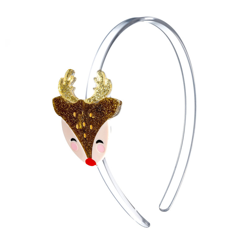 Lilies & Roses Reindeer Gold Headband
