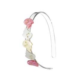 Lilies & Roses Multi Ghosts Pearl Shades Headband