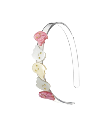 Lilies & Roses Multi Ghosts Pearl Shades Headband