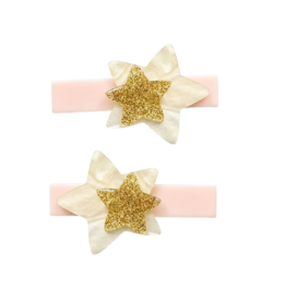 Lilies & Roses Stars Pearl Glitter Hair Clips