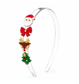 Lilies & Roses Santa Tree Reindeer Headband
