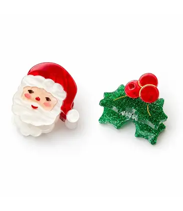 Lilies & Roses Santa Holly Berry Hair Claws