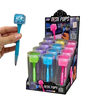 Novelty Brands Fun Doh Squishy Cube Pen Desk Pop