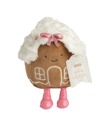 Mud Pie Mud Pie Gingerbread House Holiday Plush Pal