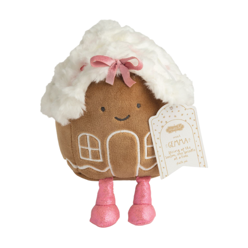 Mud Pie Mud Pie Gingerbread House Holiday Plush Pal