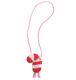 Mud Pie Mud Pie Candy Cane Plush Purse