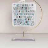 Chelsea McShane Art Proverbs 3:5-6 Acrylic Ornament