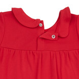 Angel Dear Angel Dear Long Sleeve Gown w/ Peter Pan Collar - Ribbon Red