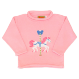 Luigi Luigi Carousel Horse Rolled Neck Sweater