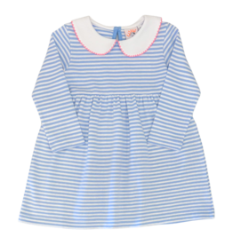 Luigi Luigi Sky Blue/ White Stripe Dress