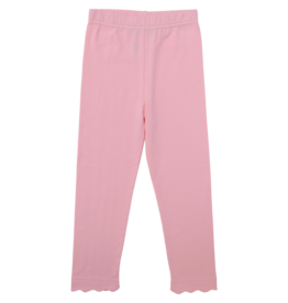 Trotter Street Kids Trotter Street Kids Light Pink Scalloped Leggings