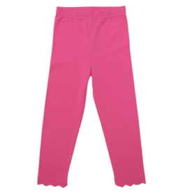 Trotter Street Kids Trotter Street Kids Pink Scalloped Leggings