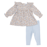 Angel Dear Angel Dear Ruffle Tunic Legging Set - Hazel Floral
