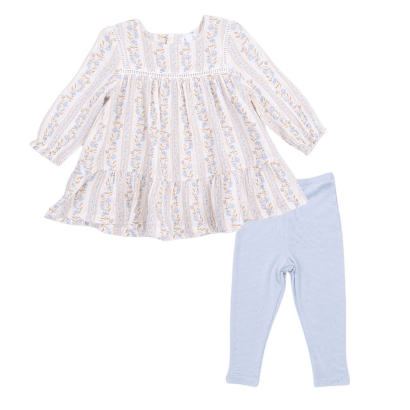 Angel Dear Angel Dear Tiered Dress w/ Leggings - Catarina Floral