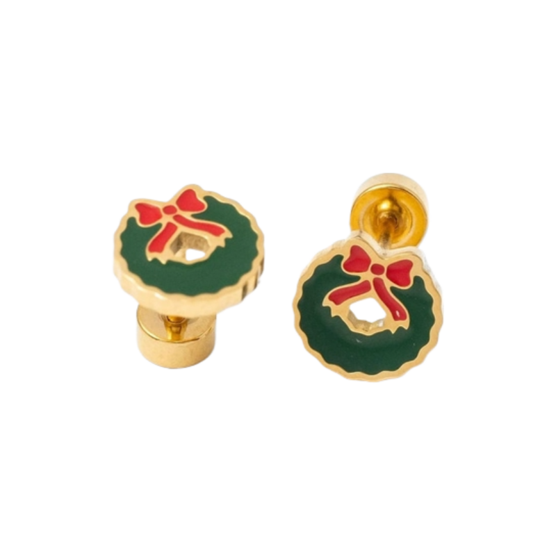 Pip Pop Post Pip Pop Post Wreath Stud Earrings