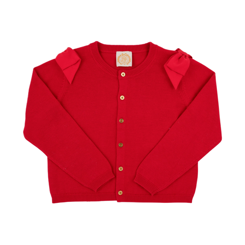 The Beaufort Bonnet Company TBBC Cambridge Cardigan - Richmond Red