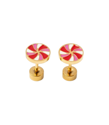 Pip Pop Post Pip Pop Post Peppermint Stud Earrings