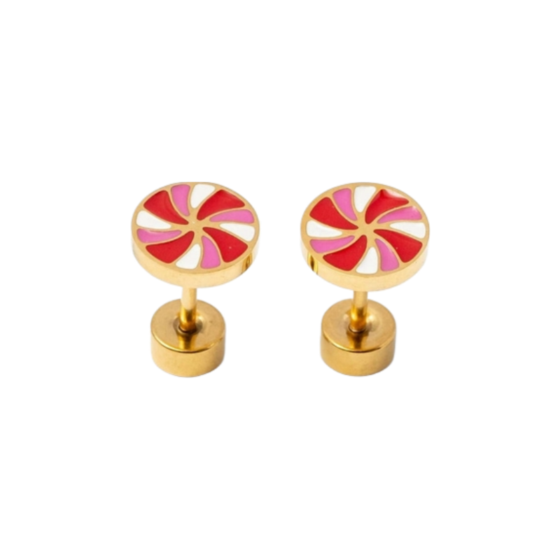 Pip Pop Post Pip Pop Post Peppermint Stud Earrings