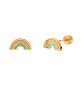 Pip Pop Post Pip Pop Post Pastel Rainbow Stud Earrings