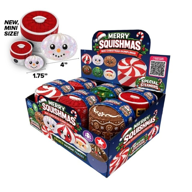 Novelty Brands Fun Doh Petite Christmas Dumpling Squish Toy