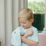 The Uptown Baby The Uptown Baby Pistachio Green Mini Stripe Dog Lovey Blanket