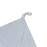 The Uptown Baby The Uptown Baby Dusty Blue Mini Stripe Dog Lovey Blanket