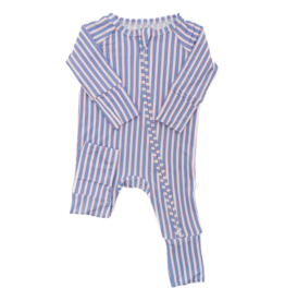 The Uptown Baby The Uptown Baby Red & Blue Stripe Romper