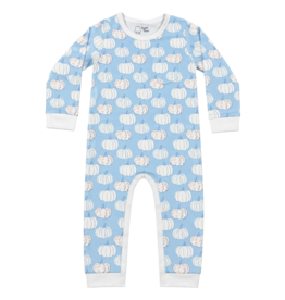 Heyward House Heyward House Baby Blue Pumpkins Playtime Romper