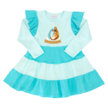Squiggles Squiggles Nativity Tiered Dress