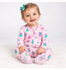 Sweet Bamboo Sweet Bamboo Christmas At Tiffany's Zipper Footie