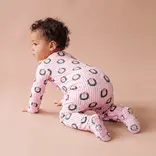 Sweet Bamboo Sweet Bamboo Holiday Wreath Stripe Zipper Footie