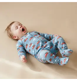 Sweet Bamboo Sweet Bamboo Pick-Up the Tree Zipper Footie