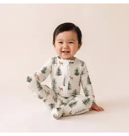 Sweet Bamboo Sweet Bamboo Winter Fawn Zipper Footie