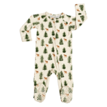 Sweet Bamboo Sweet Bamboo Winter Fawn Zipper Footie
