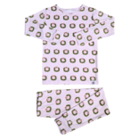 Sweet Bamboo Sweet Bamboo Holiday Wreath Stripe Pajama Set