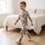 Sweet Bamboo Sweet Bamboo Jolly Western Santa Pajama Set