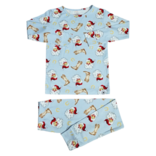 Sweet Bamboo Sweet Bamboo Jolly Western Santa Pajama Set