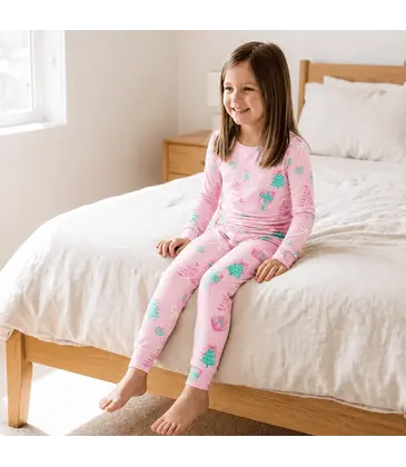 Sweet Bamboo Sweet Bamboo Christmas At Tiffany's Pajama Set
