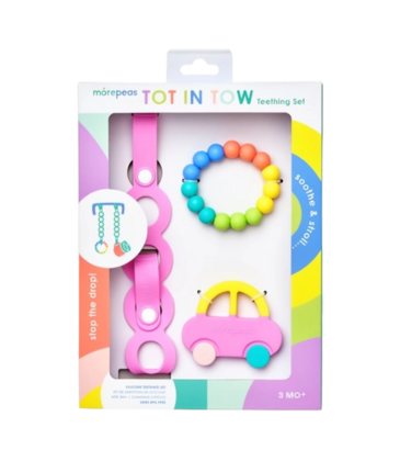 morepeas morepeas Tot in Tow Teething Set - Grape