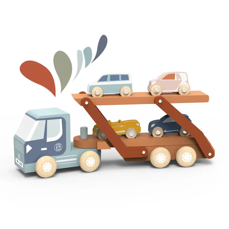 Speedy Monkey Speedy Monkey Car Carrier Truck w/ 4 Cars