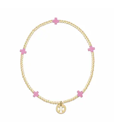enewton enewton egirl egives to Camp Kesem Signature Cross Bracelet