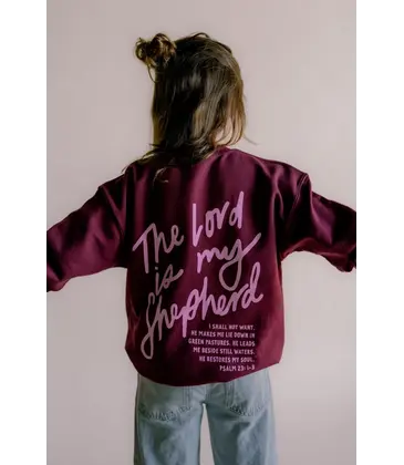 Dear Heart Dear Heart The Lord Is My Shepherd Maroon Pullover