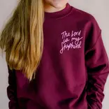 Dear Heart Dear Heart The Lord Is My Shepherd Maroon Pullover