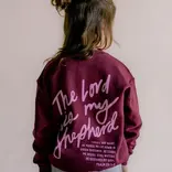 Dear Heart Dear Heart The Lord Is My Shepherd Maroon Pullover