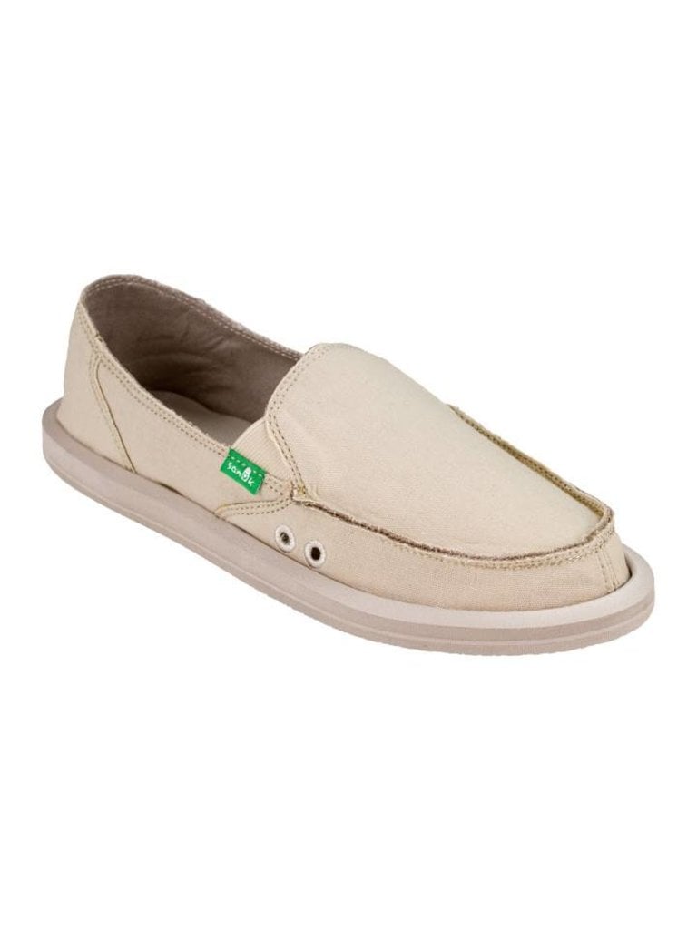 New Womens Sanuk Donna Hemp Slip-on Sidewalk Beach Shoes Size 5