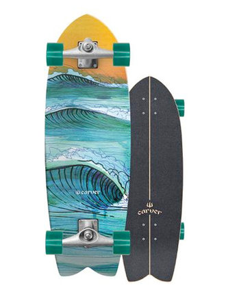 Carver Skateboards Carver Surfskate Swallow 29.5 X 9.625" - CX Raw trucks