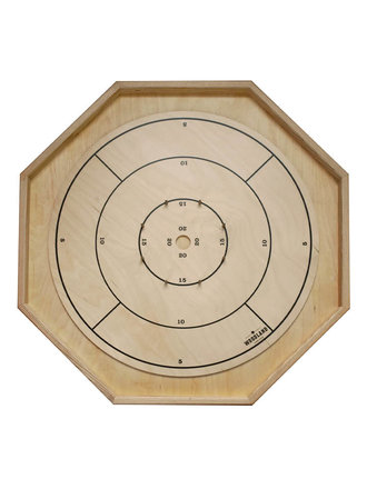 Woodland Horizon Woodland Horizon Octagonal Crokinole Board Ash Rail