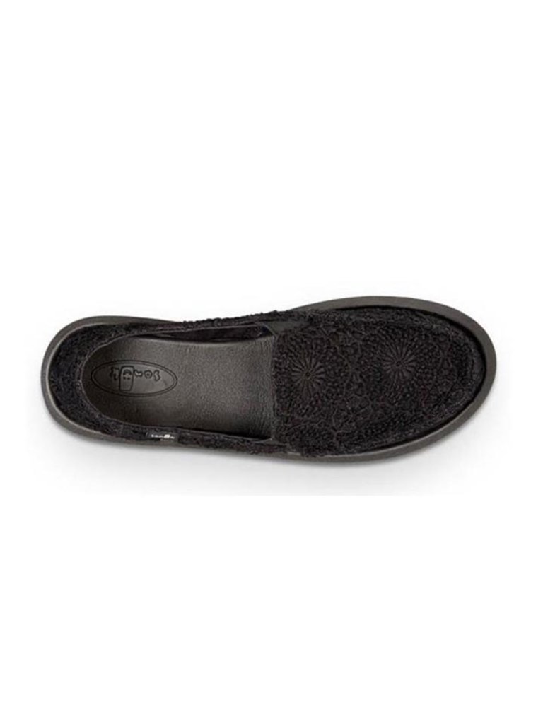 sanuk donna crochet black