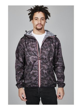 O8 O8 Men's Full Zip Packable Rain Jacket